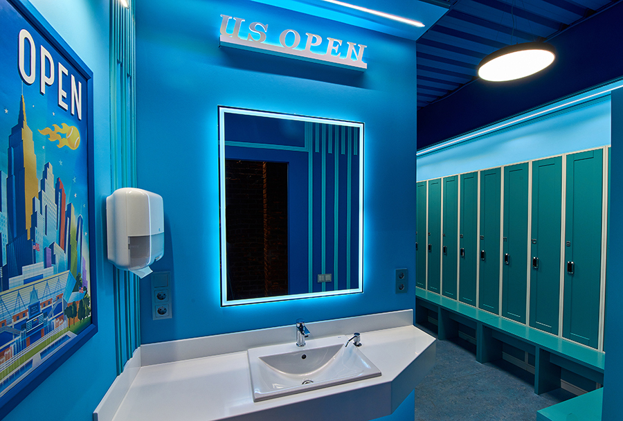 Раздевалка US Open