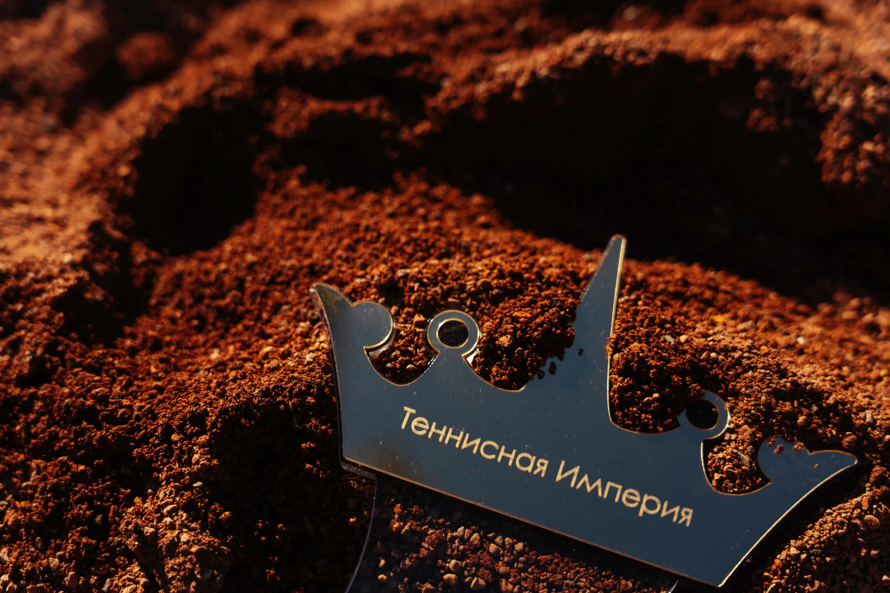Корона «Теннисная Империя» в грунте корта